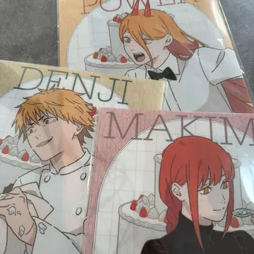 체인소맨 카페 클리어 포스터 3장 세트