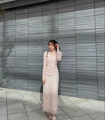 COCO DEAL 플라워 튤 개더 원피스