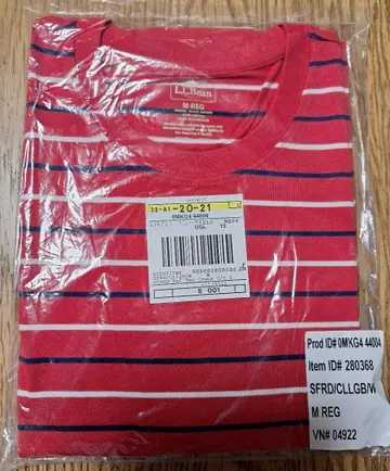 미사용 새상품! 여성용 L.L.Bean 엘엘빈 T셔츠 M사이즈