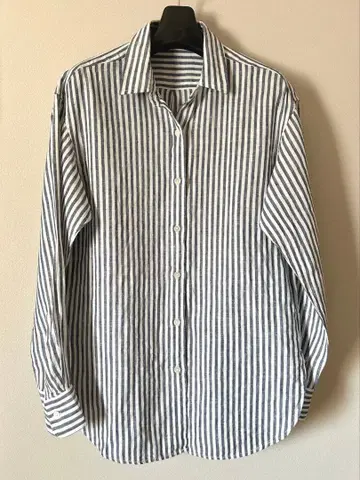 프레임워크 23SS 프렌치 린넨 스트라이프 셔츠 [ 새상품급 ]