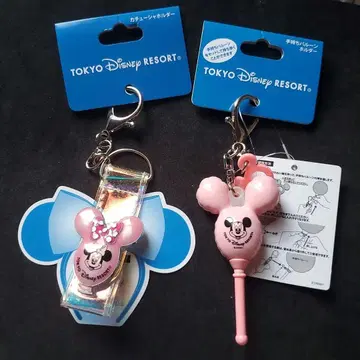 디즈니 키링 세트 핑크