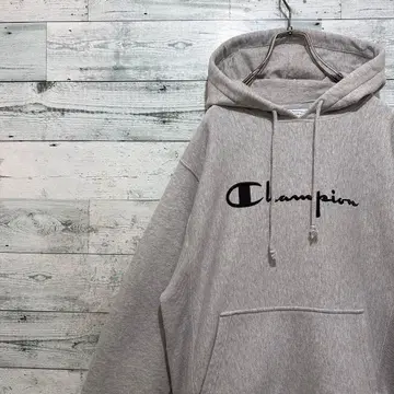 [ 챔피온 ] 리버스 위브 자수 빅 로고 레트로 맨투맨 후드티