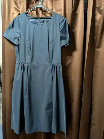 [ UNTITLED ] 다크 블루 A라인 원피스 사이즈 42