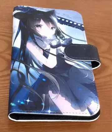 별하늘 철도와 시로의 여행 수첩형 스마트폰 케이스 느와르 시라타마코