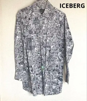 아이스버그 ICEBERG 심슨 패턴 긴팔 셔츠