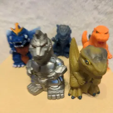 고질라 미니 소프트 비닐 피규어 5개