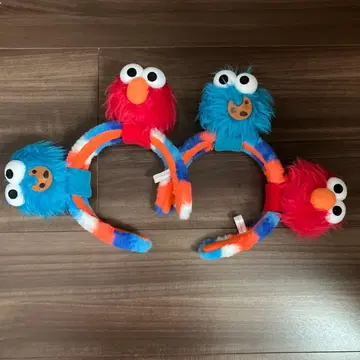 유니버설 스튜디오 재팬 USJ 엘모 쿠키 몬스터 머리띠