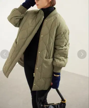 B.C STOCK 리브 충전솜 블루종 카키