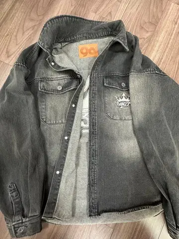 9090 KING 로고 데님 자켓