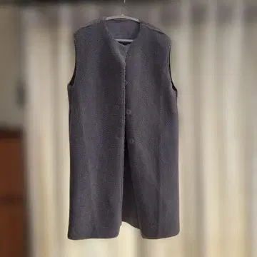 MACHATT 2way 그레이 슬리브리스 베스트 F 사이즈