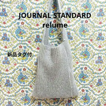 JOURNALSTANDARD 반짝이는 니트 백 실버 그레이 라메