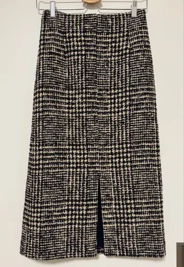 Ballsey 트위드 롱 체크 타이트 스커트 일본제