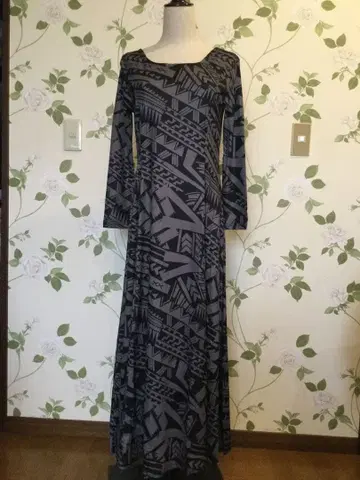 새상품 하와이안 긴팔 롱 드레스 L 사이즈