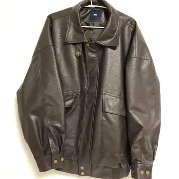MN.L 다크 브라운 가죽 자켓