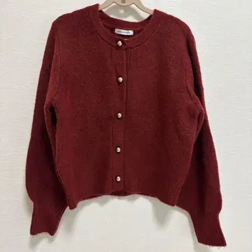 natural couture 코롤린 단추 크루넥 가디건