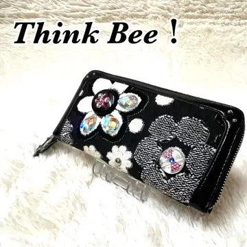 think bee! 싱크비 장지갑 마가렛 흑백 비쥬 리본