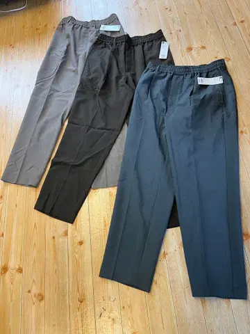 GU 드라이 턱 와이드 이지 앵클 팬츠 남성용 S 미사용품 3종 세트