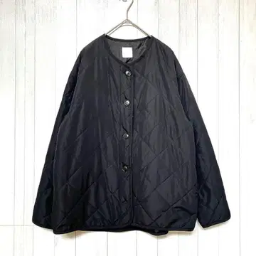 드레스킵 월드 퀼팅 자켓 충전솜 경량 블랙