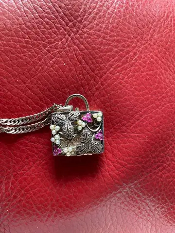 실버 앤티크 알약 케이스