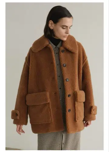 CLANE RIDGE POCKET BOA OVER COAT 0 사이즈