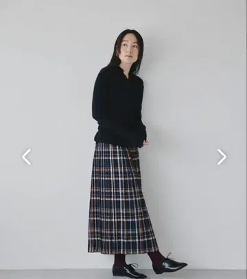 sosotto / 소소토 / 체크 무늬 플리츠 스커트 / 타탄