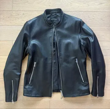 Green label relaxing 라무 가죽 자켓