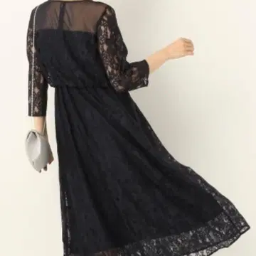 apart by lowrys 레이스 절개 플레어 원피스