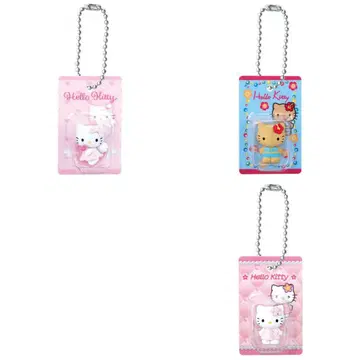 헬로키티 패키지 미니어처 컬렉션 가챠 엔젤 일광화상 퀼트 3종