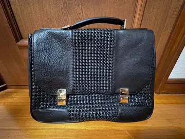 PIOMBO 가죽 가방 비즈니스 가방 꼬임 블랙 레드 라이너