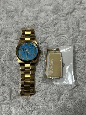 MICHAEL KORS 골드 블루 시계