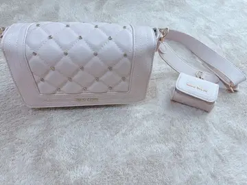 로제 뮤즈(rosemuse) 핑크 퀼팅 숄더백