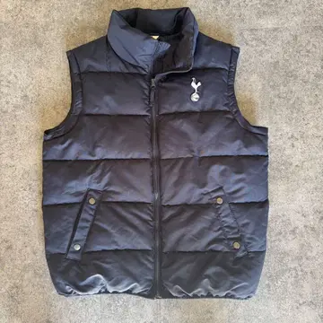 토트넘 퀼팅 베스트 네이비