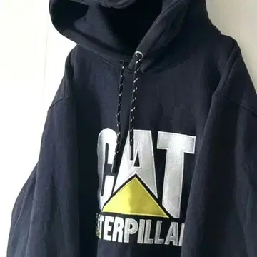 CAT 캐터필러 자수 맨투맨 후드티 XL 블랙 구제 의류