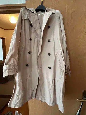 DOUDOU 더블 브레스트 트렌치코트