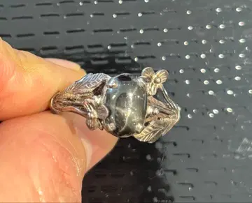 빈티지 꽃과 스톤 반지