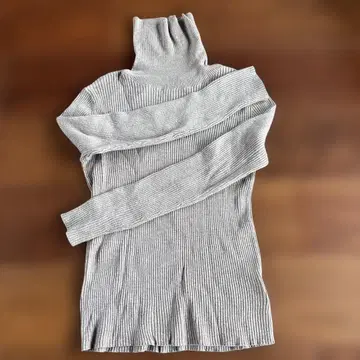 IENA 이에나 라메 믹스 터틀넥 리브 터틀넥 울 혼방