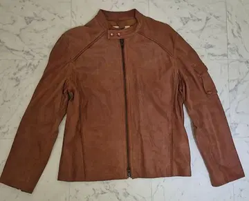 가죽 라이더 자켓 양가죽 스웨이드 M/L 사이즈 적갈색