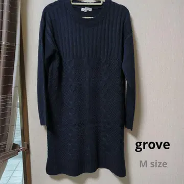 grove 네이비 니트 원피스 M 사이즈