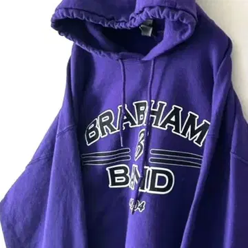 길단 BRABHAM BAND 맨투맨 후드티 L 퍼플 보라색 구제 의류