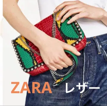 미사용 새상품! ZARA 엠보 가공 가죽 숄더