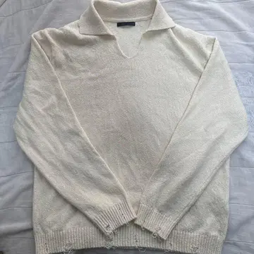 ZARA 데미지 스웨터 M