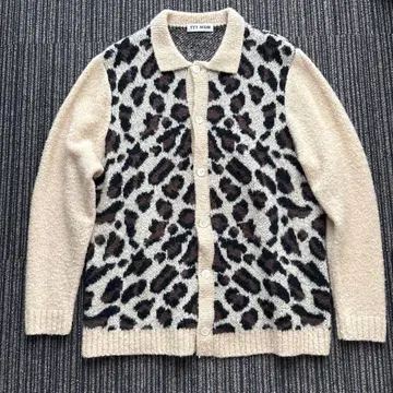 TTT_MSW 니트 레오파드 가디건
