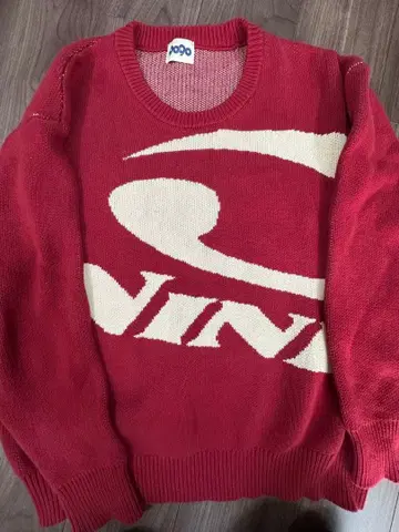 9090 니트 스웨터 빨간색