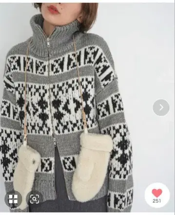 SLOBE citron 새상품 코위찬 니트