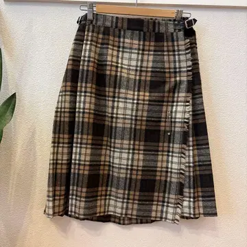 오닐 오브 더블린 체크 무늬 플리츠 스커트 M