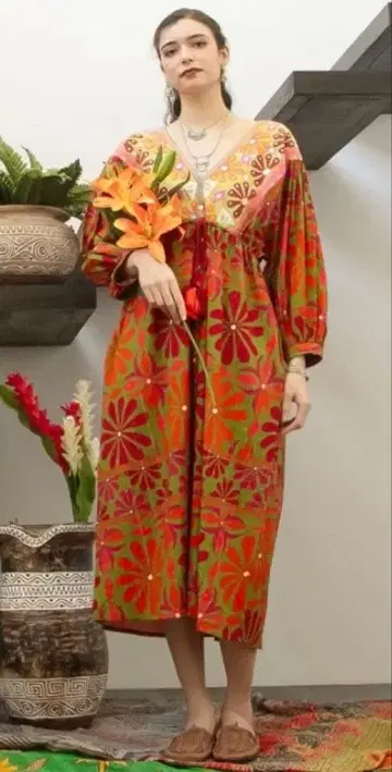 차이하네 카치나 원피스 GREEN