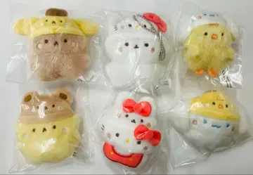 가챠가챠 스튜디오 하누루 x 산리오 캐릭터즈 복슬복슬 봉제 인형