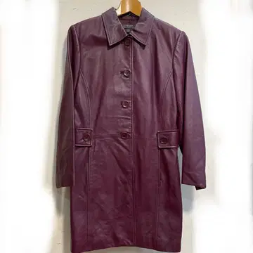 양가죽 자켓 M 사이즈 와인색 코트
