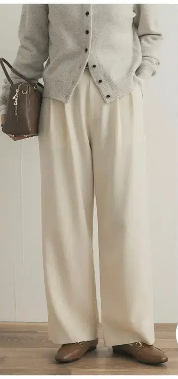 DOORS UR TECH SMOOTHLUXE 와이드 트라우저 아이보리 S