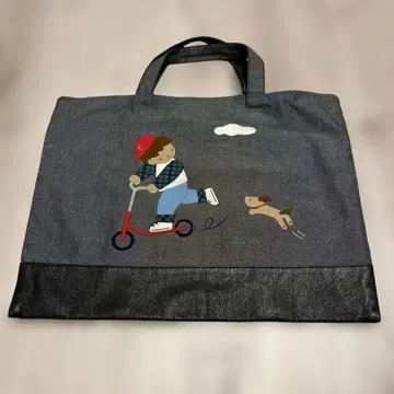 파밀리아 블랙 데님 손자수